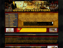 Tablet Screenshot of guidedesreceptions.com